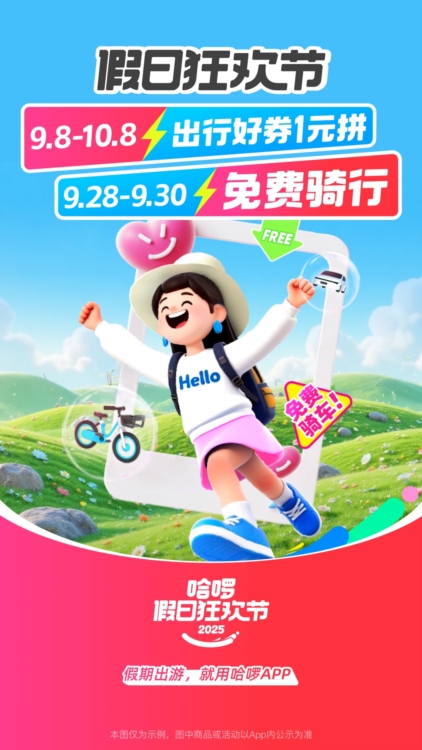 哈啰出行APP宣传图